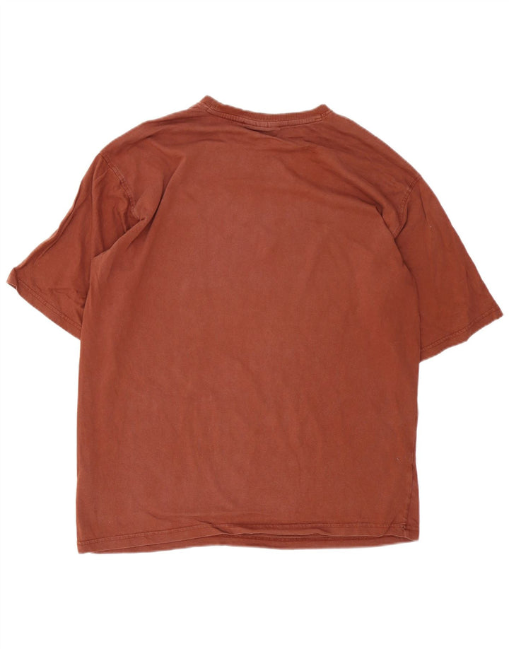 Fila Herre grafisk T-shirt top XL brun bomuld