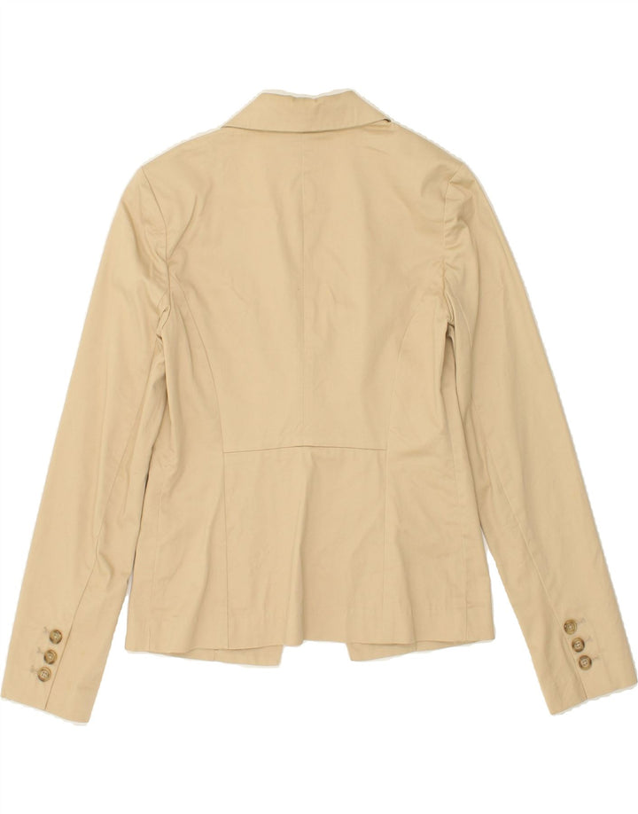 MOSSIMO Womens 1 Button Blazer Jacket US 4 Small Beige Cotton Vintage Mossimo and Second-Hand Mossimo from Messina Hembry 