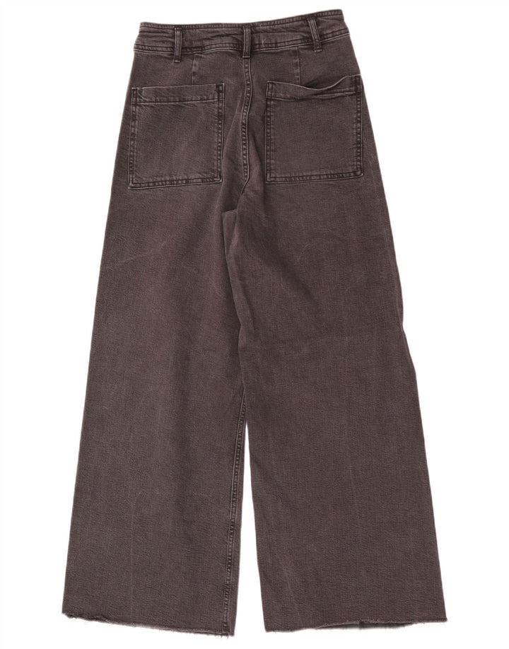 Zara Dame Jeans med brede ben EU 40 Medium W30 L29 Sort