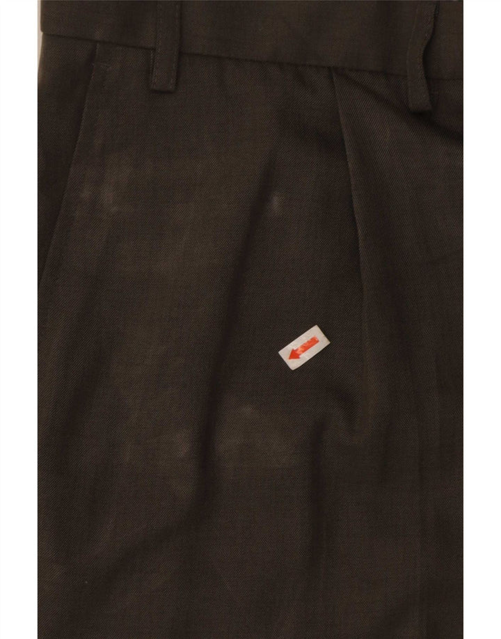 Marks & Spencer Herre Pegged Suit Bukser W40 L31 Khaki Polyester