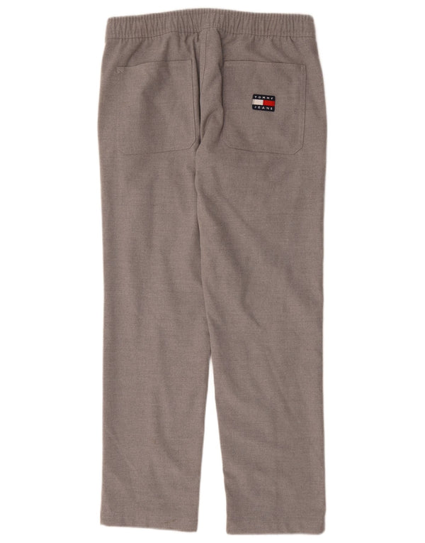 Tommy Hilfiger Herre Lige Chino Bukser Medium W30 L28 Grå Bomuld