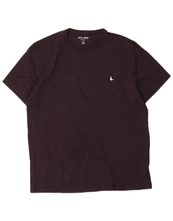 Jack Wills Herre Classic Fit T-Shirt Top XL Sort Bomuld