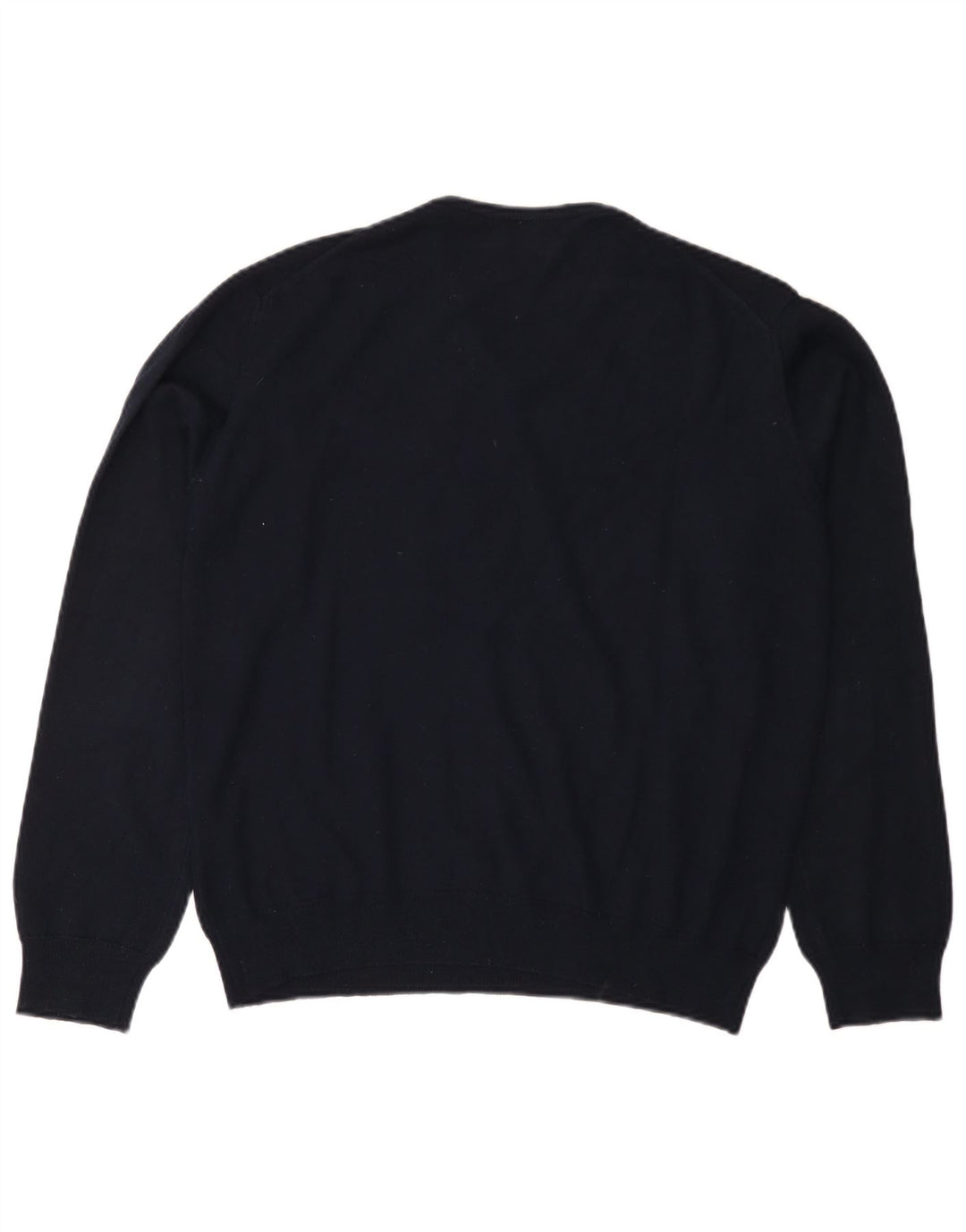 RIFLE Dame V-hals sweater UK 18 XL marineblå akryl