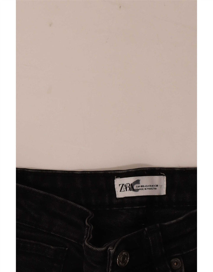 Zara Dame Straight Jeans EU 40 Medium W30 L25 Sort