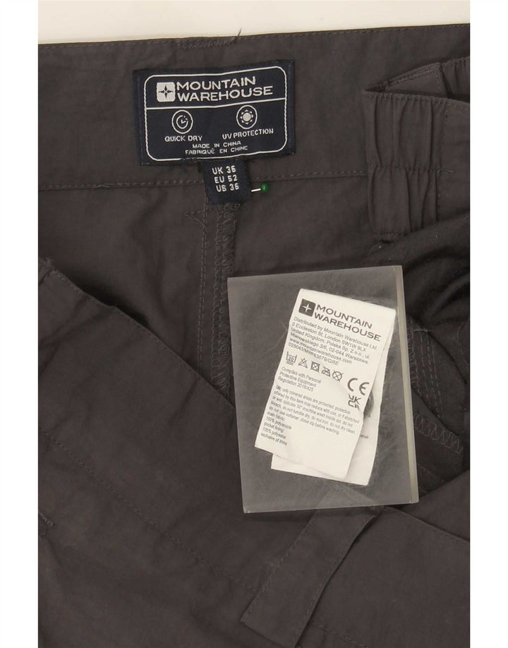 Mountain Warehouse Herre Cargo Shorts W36 Large Grå Polyamid