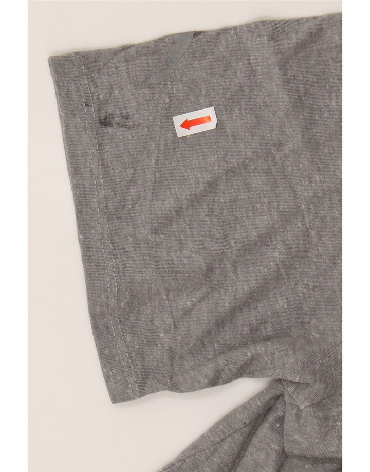 PUMA Grafisk T-shirt top til mænd, stor grå flækket