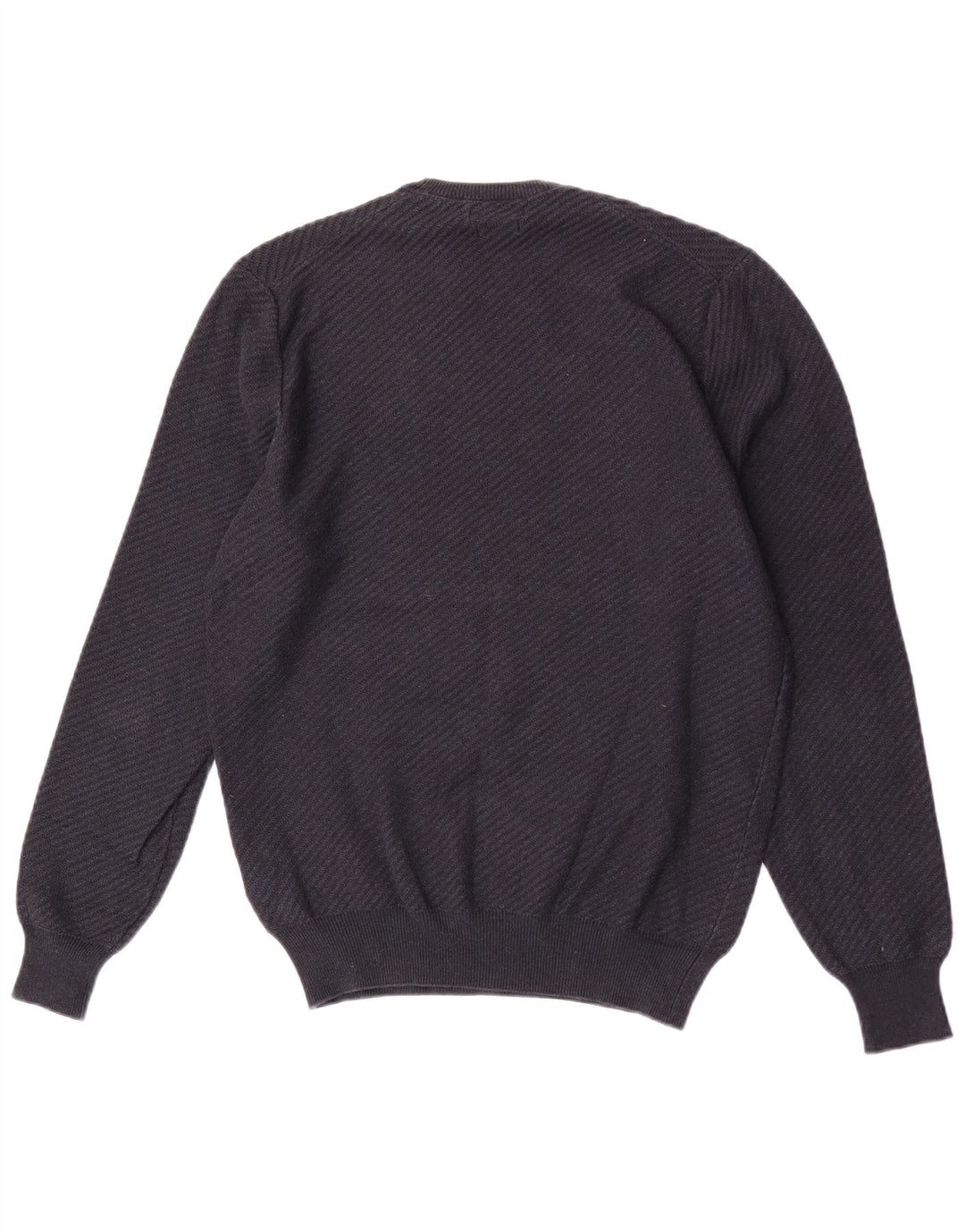 Massimo Dutti Herre Crew Neck sweater Medium Navyblå Bomuld