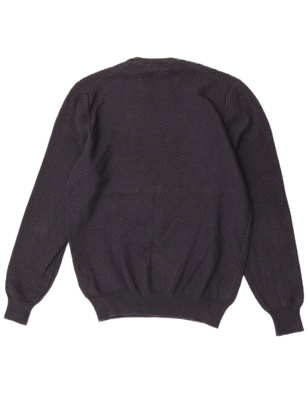Massimo Dutti Herre Crew Neck sweater Medium Navyblå Bomuld