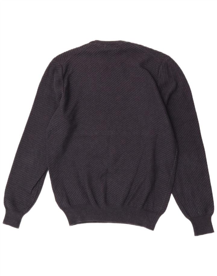 Massimo Dutti Herre Crew Neck sweater Medium Navyblå Bomuld