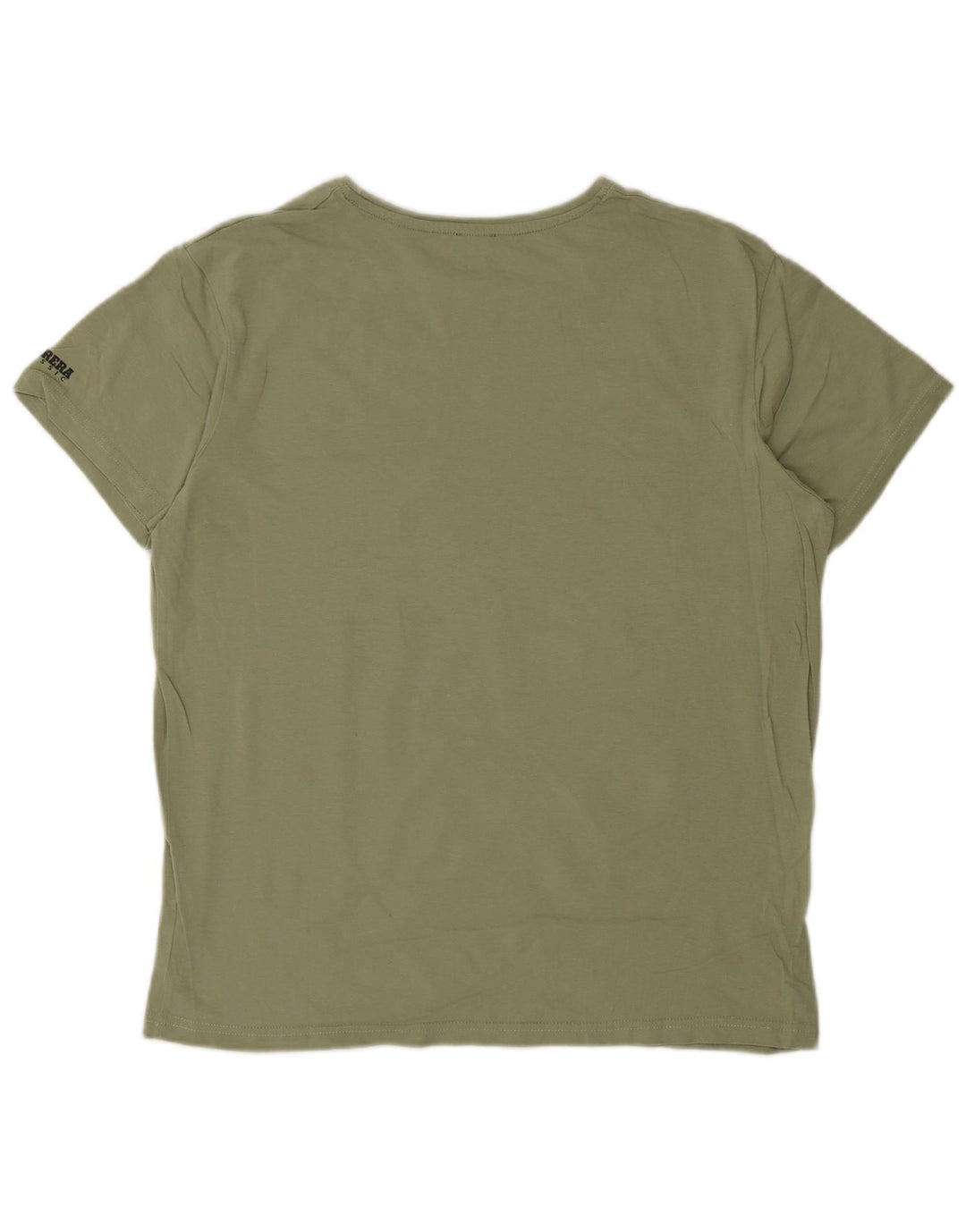 Carrera Herre Grafisk T-Shirt Top Stor Grøn Bomuld