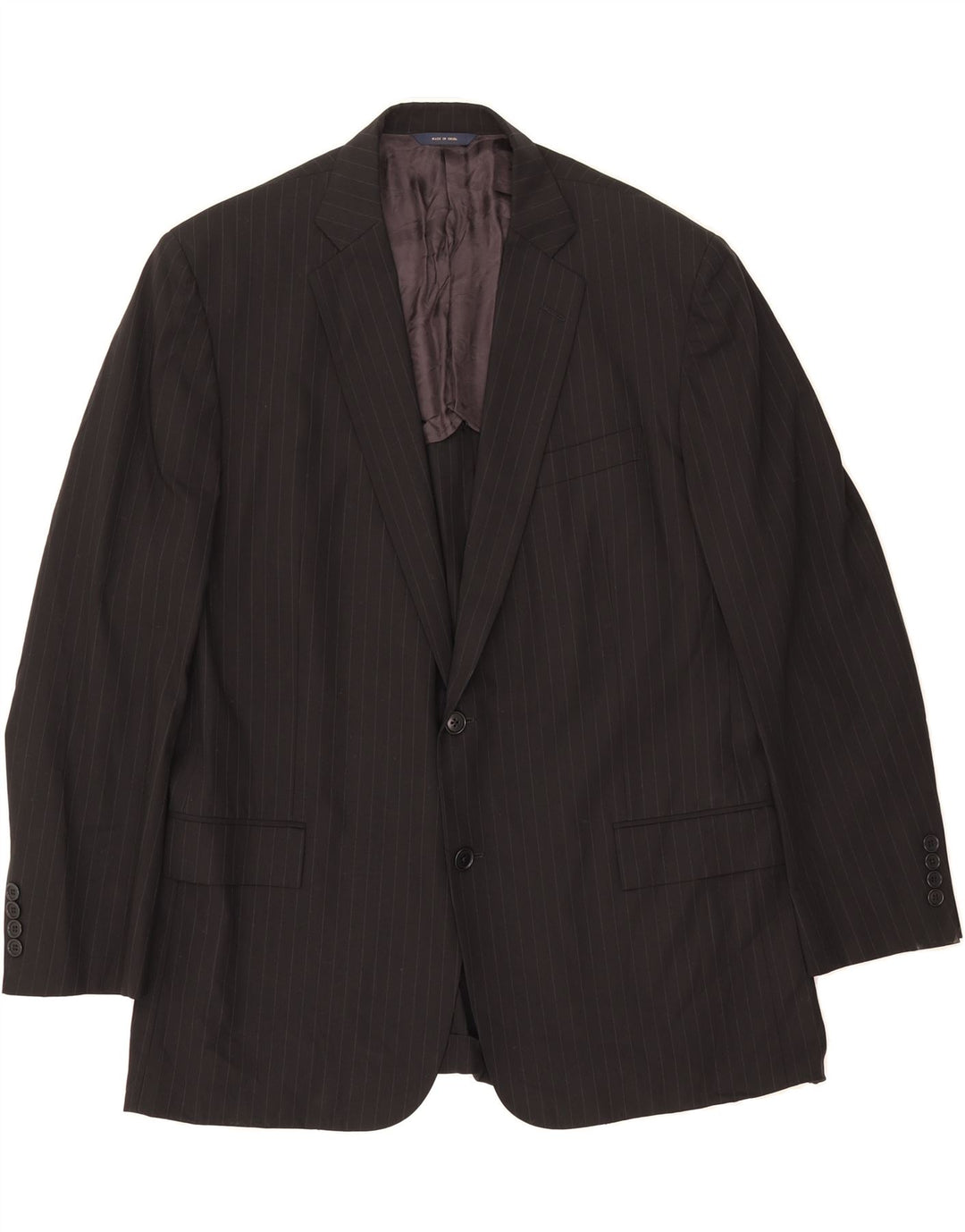 BROOKS BROTHERS Mens Regent Blazer Jacket UK 40 Large Black Pinstripe Vintage Brooks Brothers and Second-Hand Brooks Brothers from Messina Hembry 