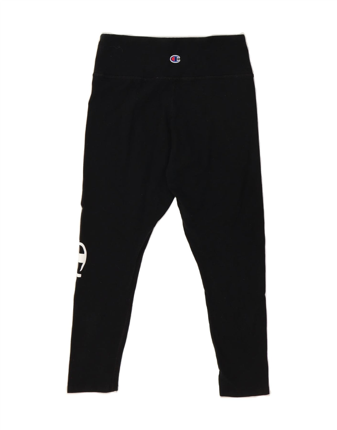 CHAMPION Womens Graphic Leggings UK 16 Large  Black Cotton Vintage Champion and Second-Hand Champion from Messina Hembry 