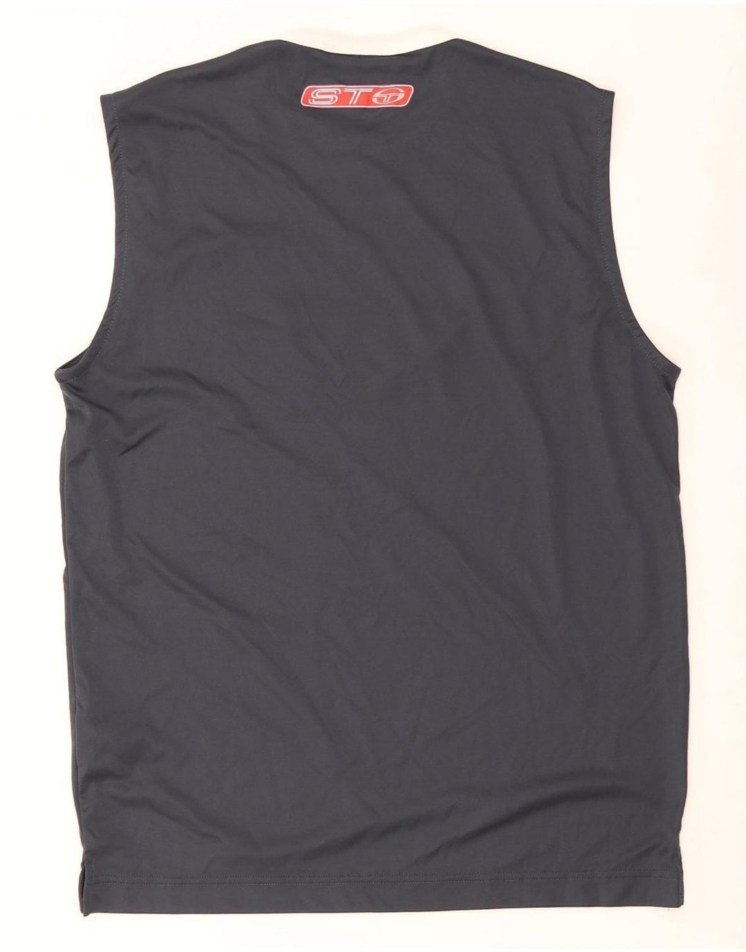 Sergio Tacchini Herre grafisk vest Top mellemgrå polyester