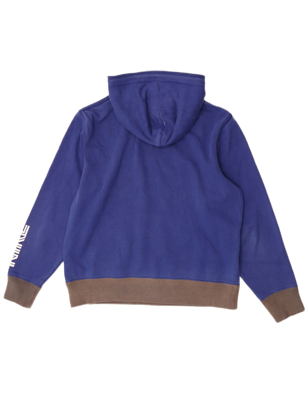 Nike Herre grafisk hættetrøje Jumper Medium Blue Colourblock Bomuld