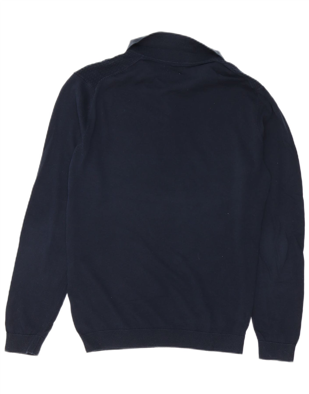 MASSIMO DUTTI Herre Polo Neck sweater Medium Marineblå Bomuld