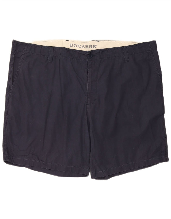 DOCKERS Chino Shorts til mænd W44 2XL Marineblå Bomuld