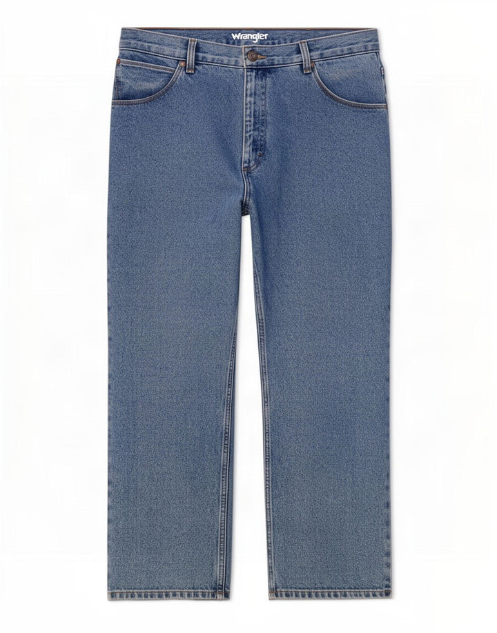 Wrangler Straight Jeans til mænd W38 L27 blå bomuld