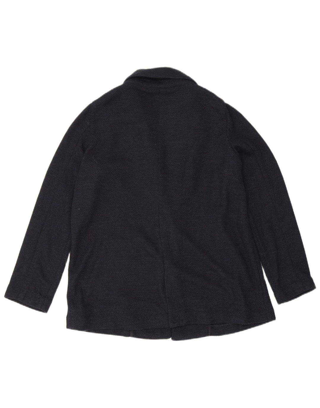 Zara Dame Oversized 1 Knap Blazer Jacket UK 6 XS Navy Blue Polyester