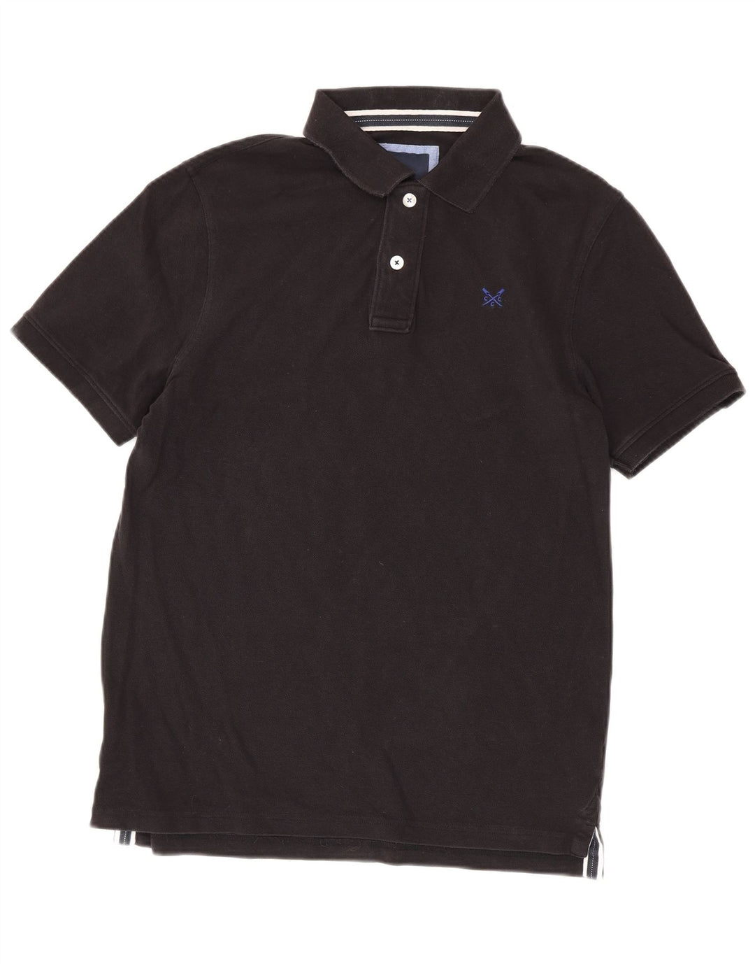Besætningstøj Herre poloshirt Medium Sort Bomuld