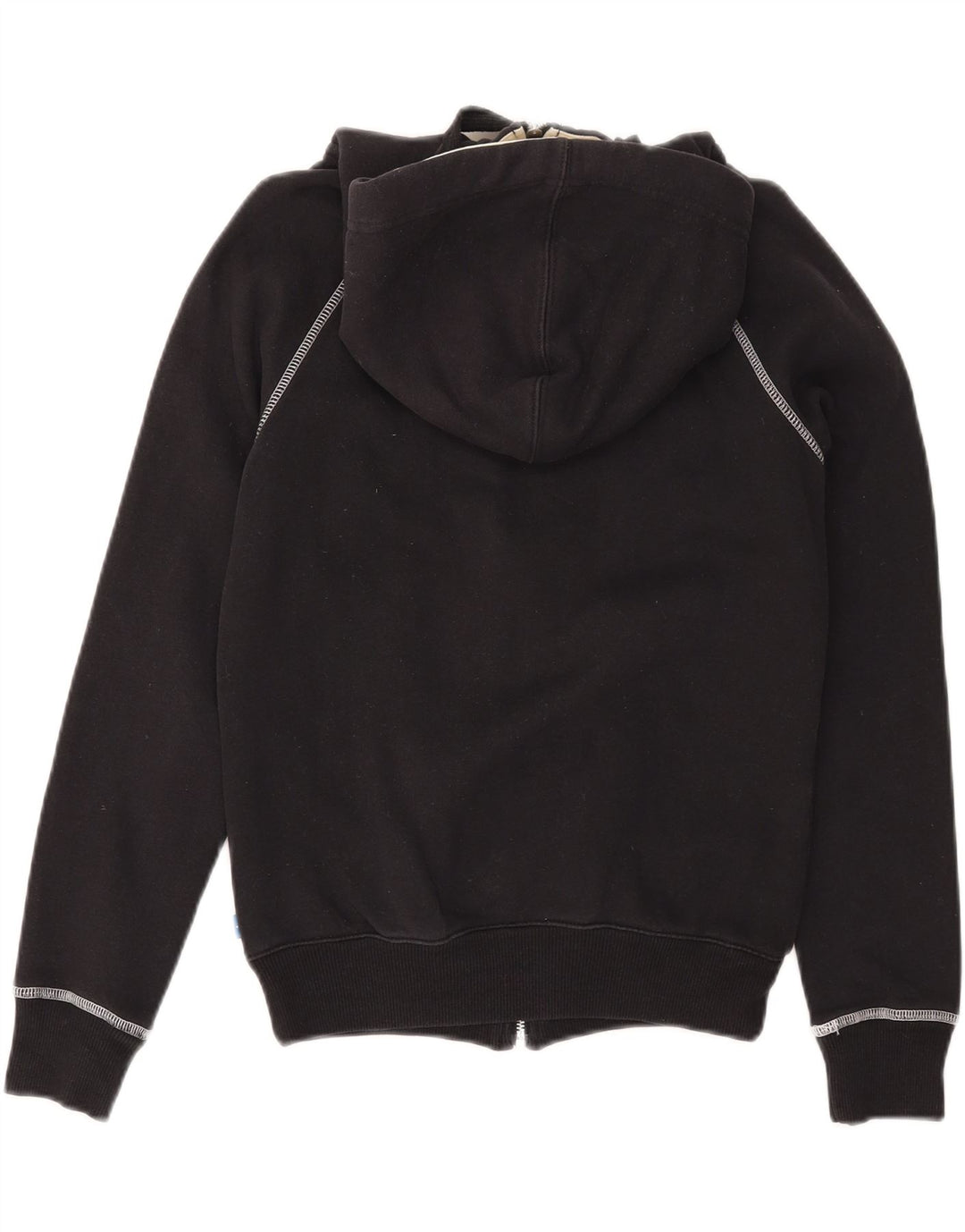 ADIDAS Grafisk hættetrøje til kvinder UK 10 Lille sort bomuld