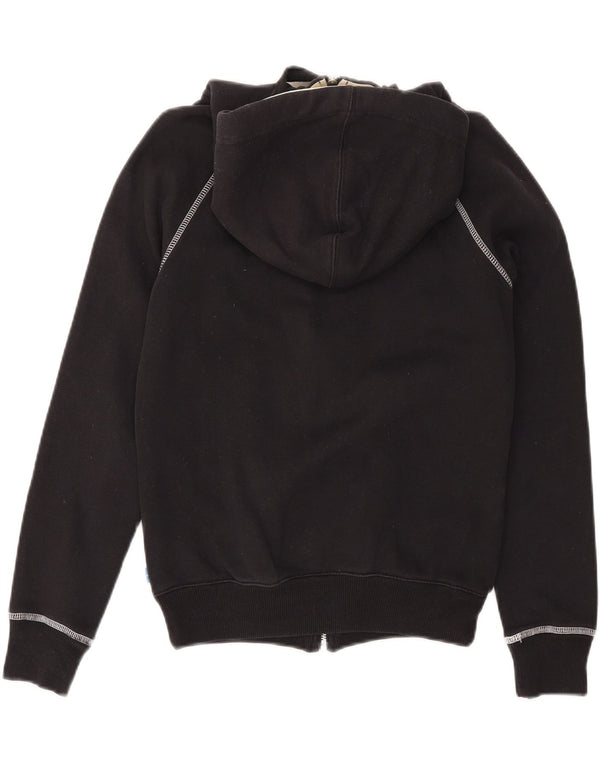 ADIDAS Grafisk hættetrøje til kvinder UK 10 Lille sort bomuld