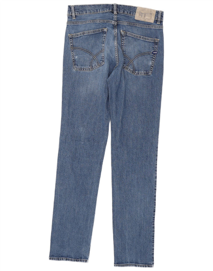 Gas Herre Slim Jeans W31 L34 Blå Bomuld