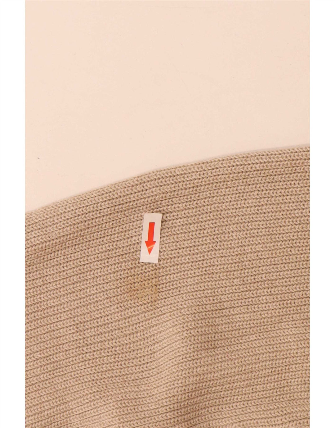Marks & Spencer Herre Blue Harbor Polo Neck Jumper Sweater Stor Beige