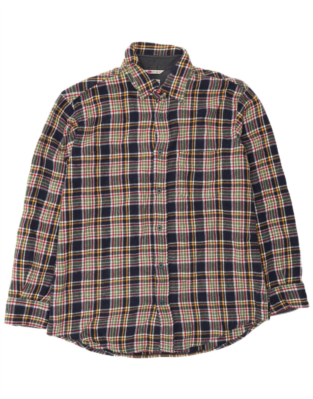 Tænk Pink Herre Overshirt Flanell Shirt XL Navy Blue Ternet akryl