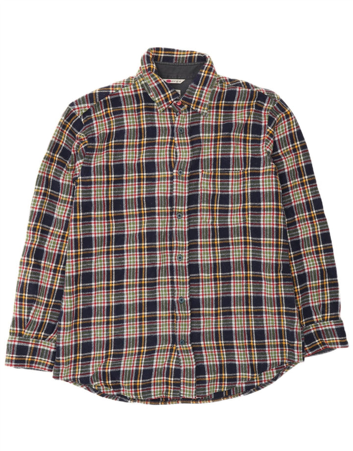 Tænk Pink Herre Overshirt Flanell Shirt XL Navy Blue Ternet akryl