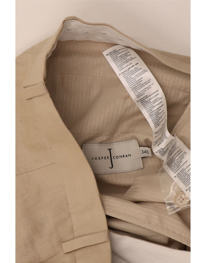 Jasper Conran Herre Slim Chino Bukser W34 L28 Beige Bomuld