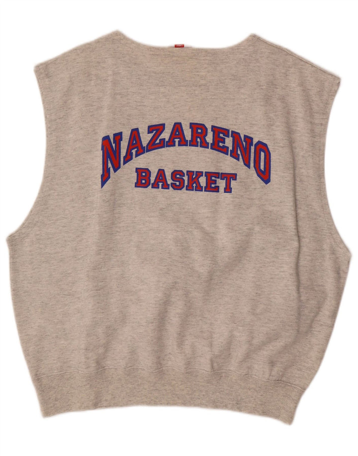 CHAMPION Herre Grafisk Vest Top Stor Grå Bomuld