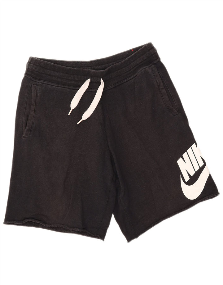 Nike grafiske sportsshorts til mænd, store sorte bomuld