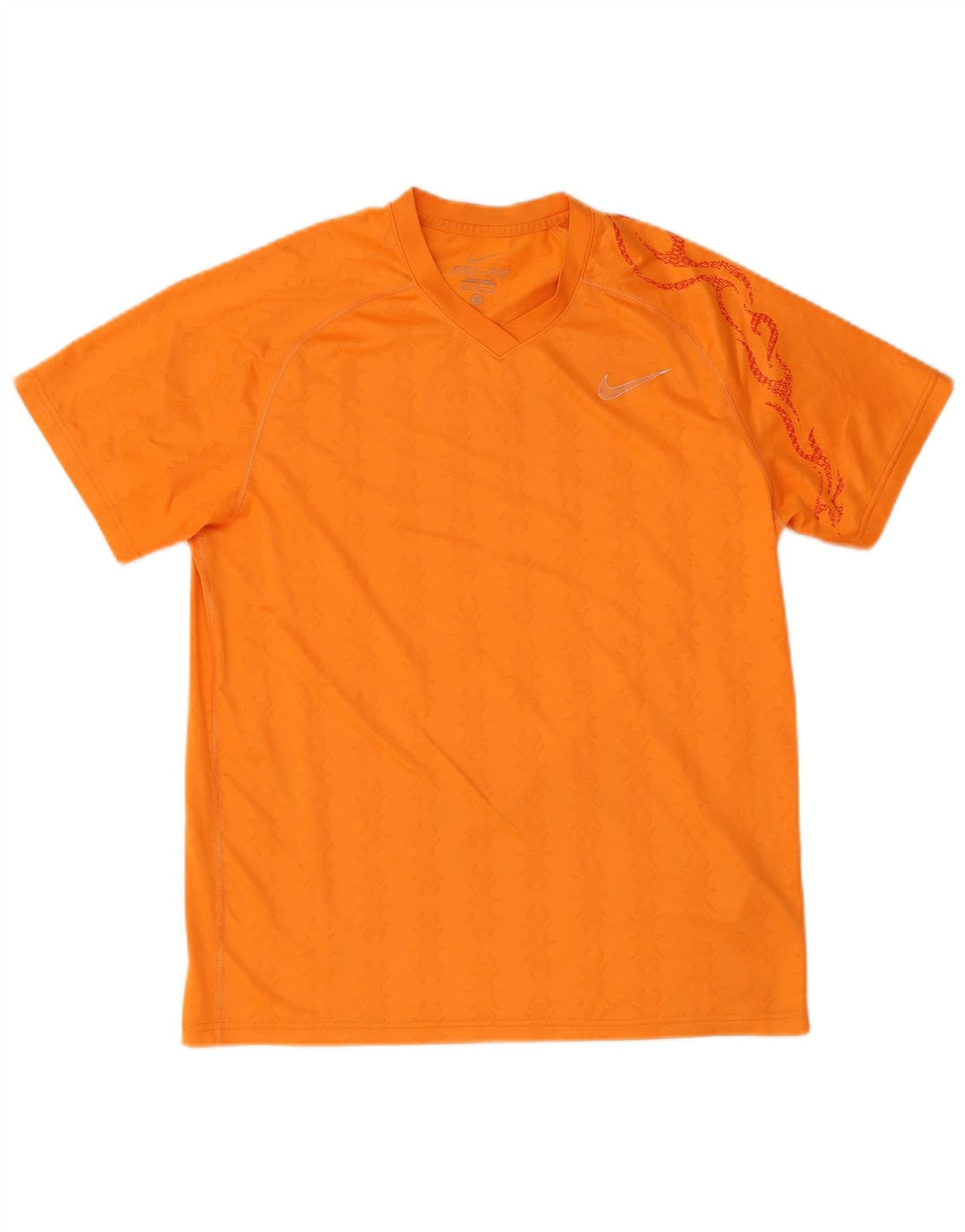 Nike T-shirt top mellem mænd, orange Paisley polyester