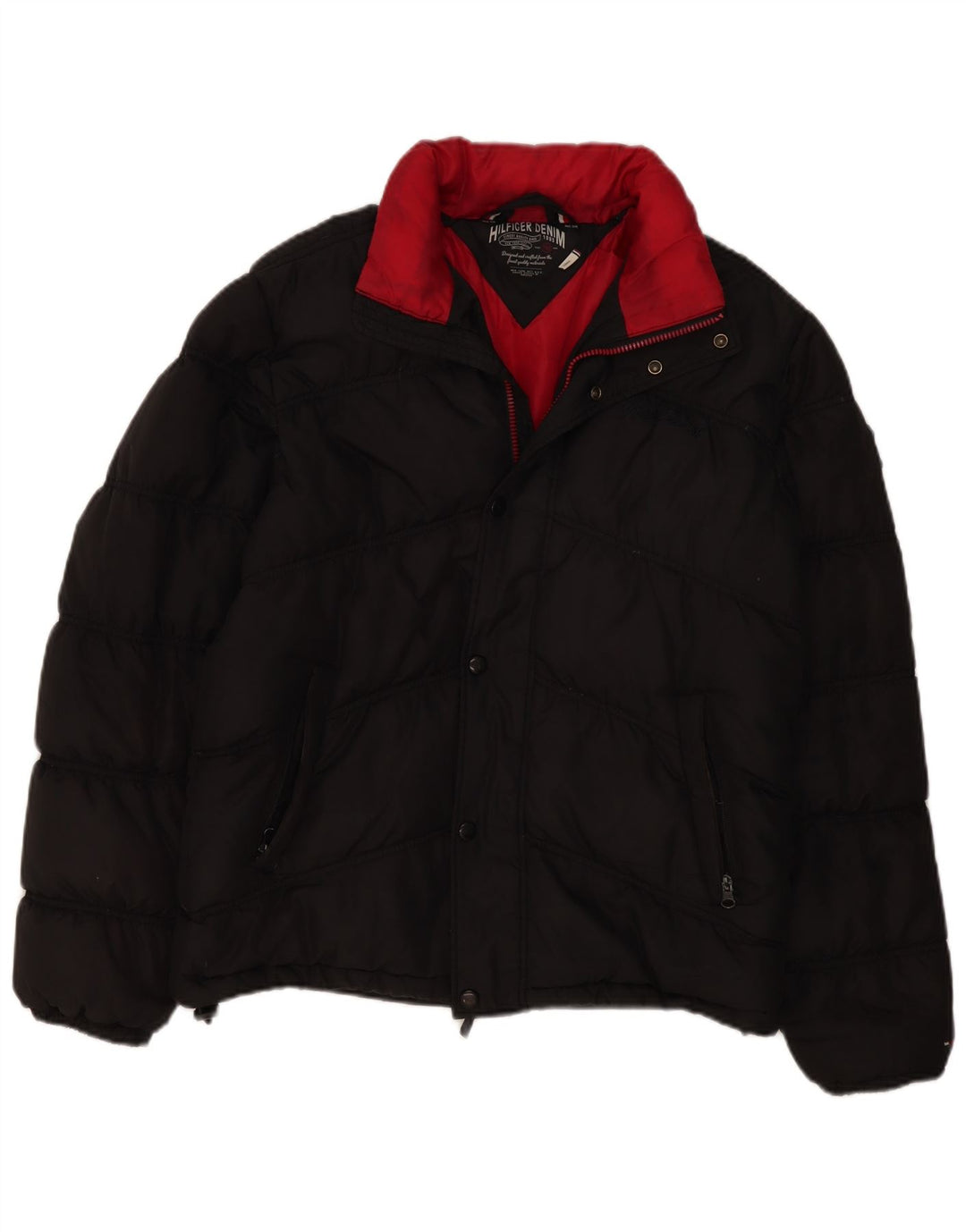 Tommy Hilfiger Herre polstret jakke UK 40 Large Black