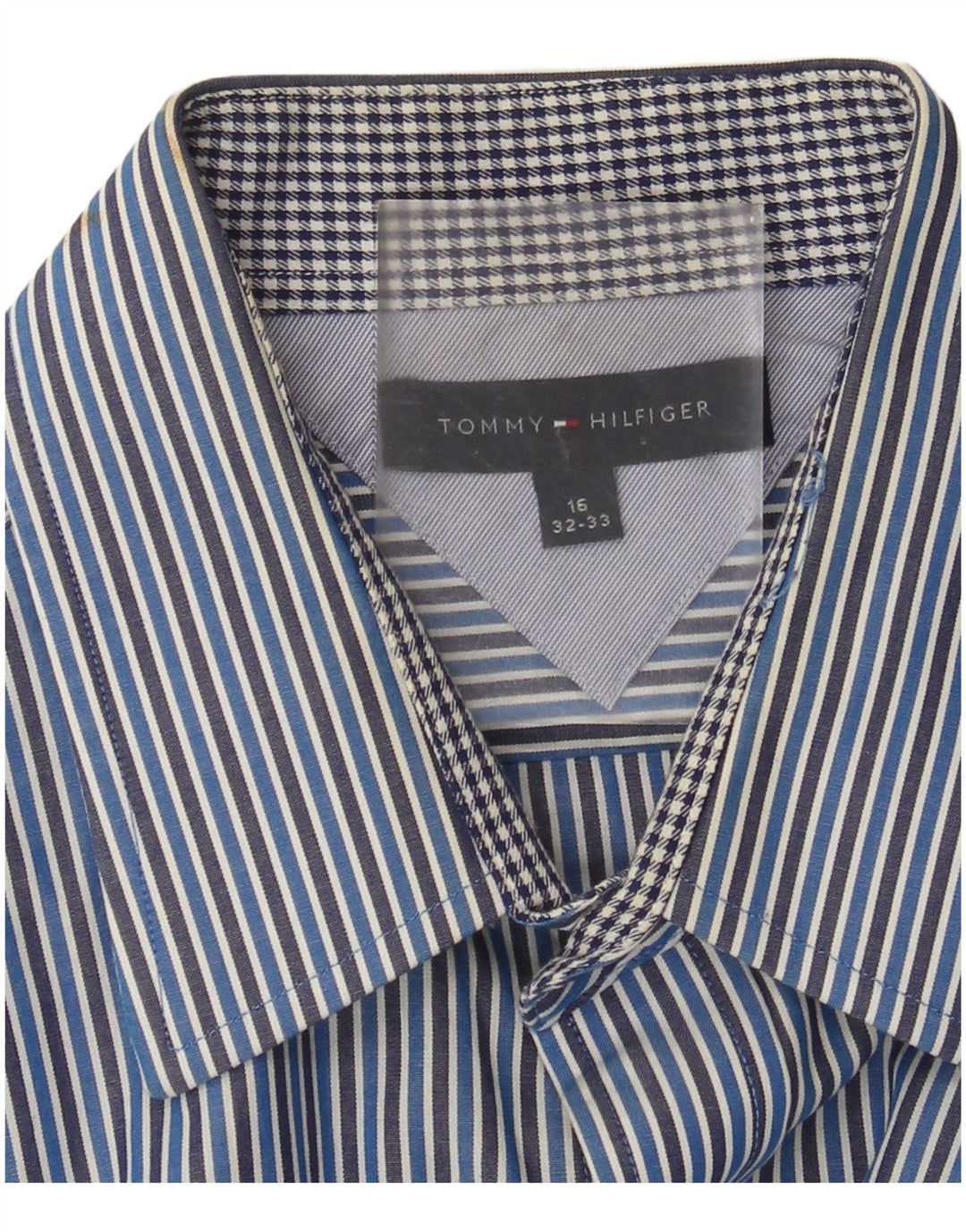 Tommy Hilfiger Herreskjorte str. 16 Large Blue Pinstripe
