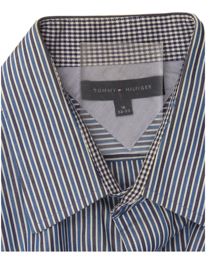 Tommy Hilfiger Herreskjorte str. 16 Large Blue Pinstripe