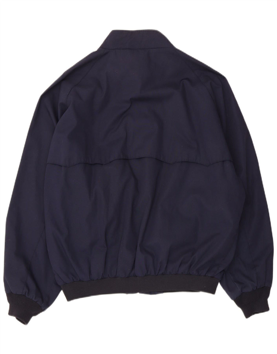 Vintage bomberjakke til mænd UK 42 XL marineblå polyester