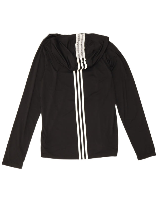 Adidas Dame Primegreen Hættetop Langærmet UK 10 Small Black Polyester