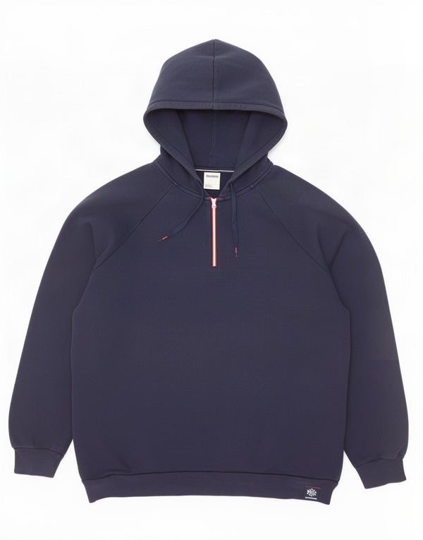 Reebok hættetrøje til mænd 2XL marineblå bomuld