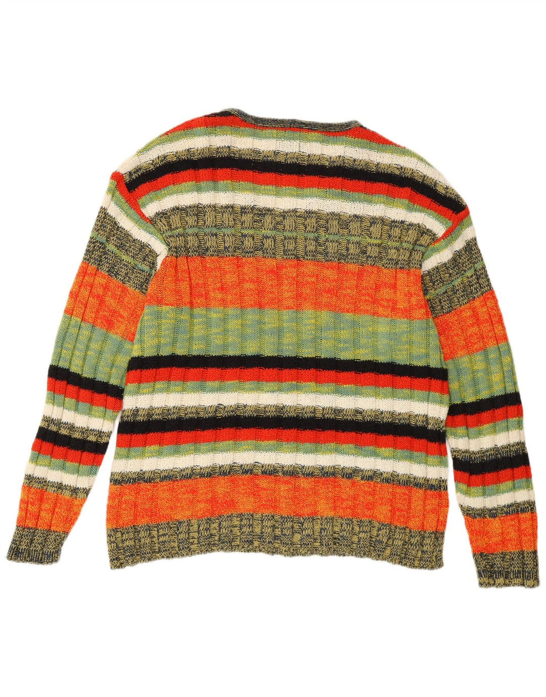 Foxhound Herre V-hals sweater XL Flerfarvet stribet bomuld