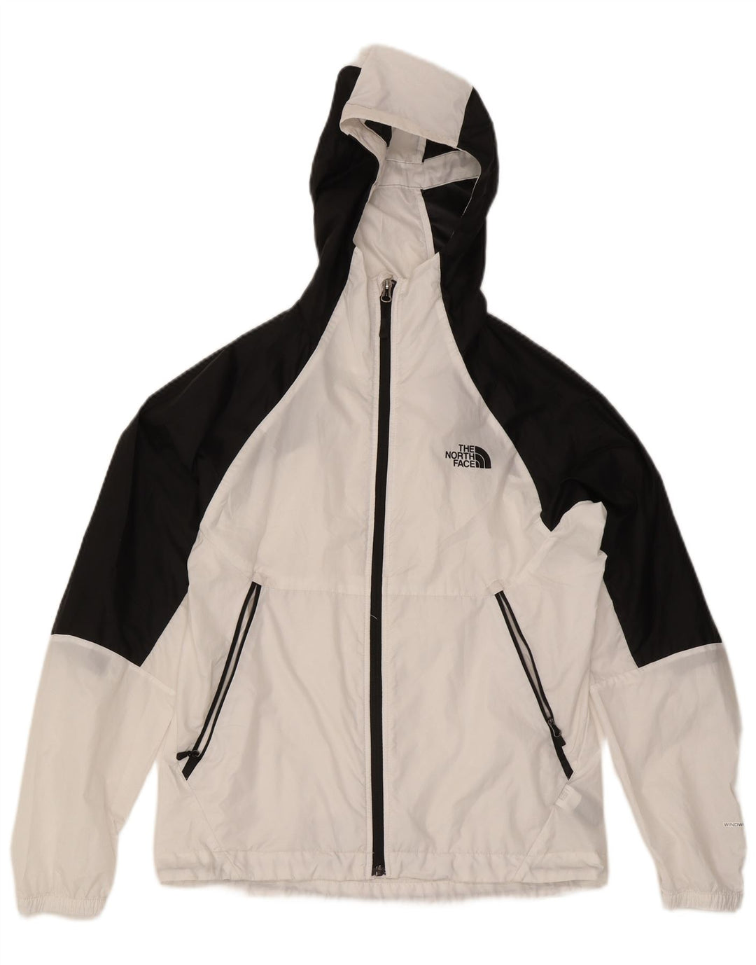 The North Face Regnjakke med hætte til mænd UK 36 Small White Colourblock