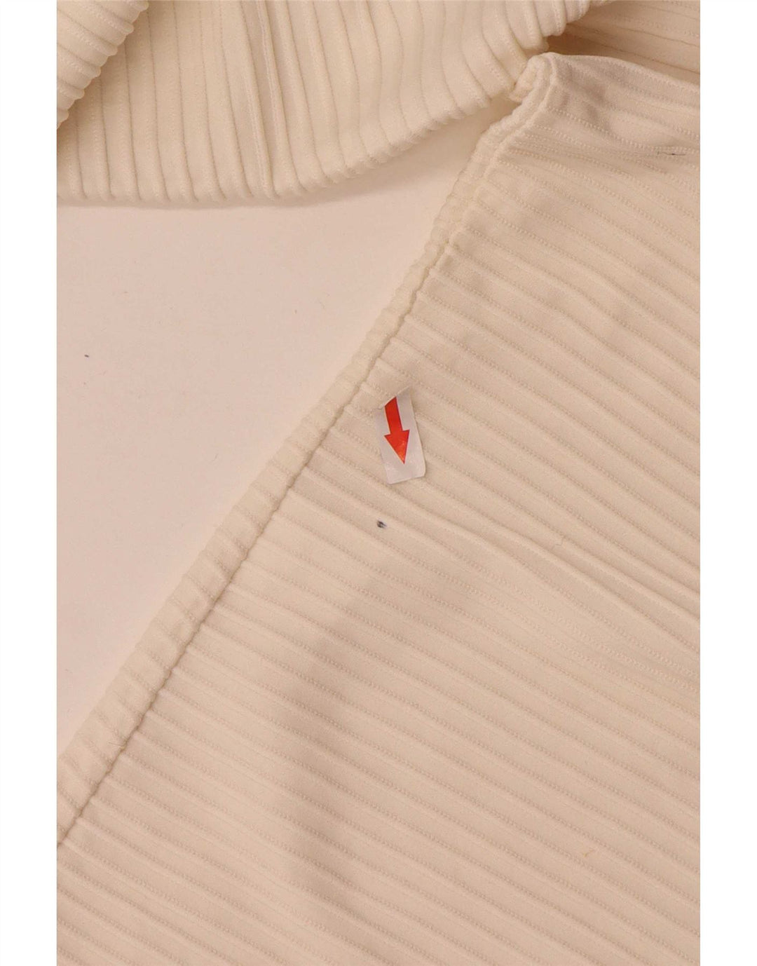 Vintage Dame Langærmet Bluse Top UK 14 Medium White Polyamid