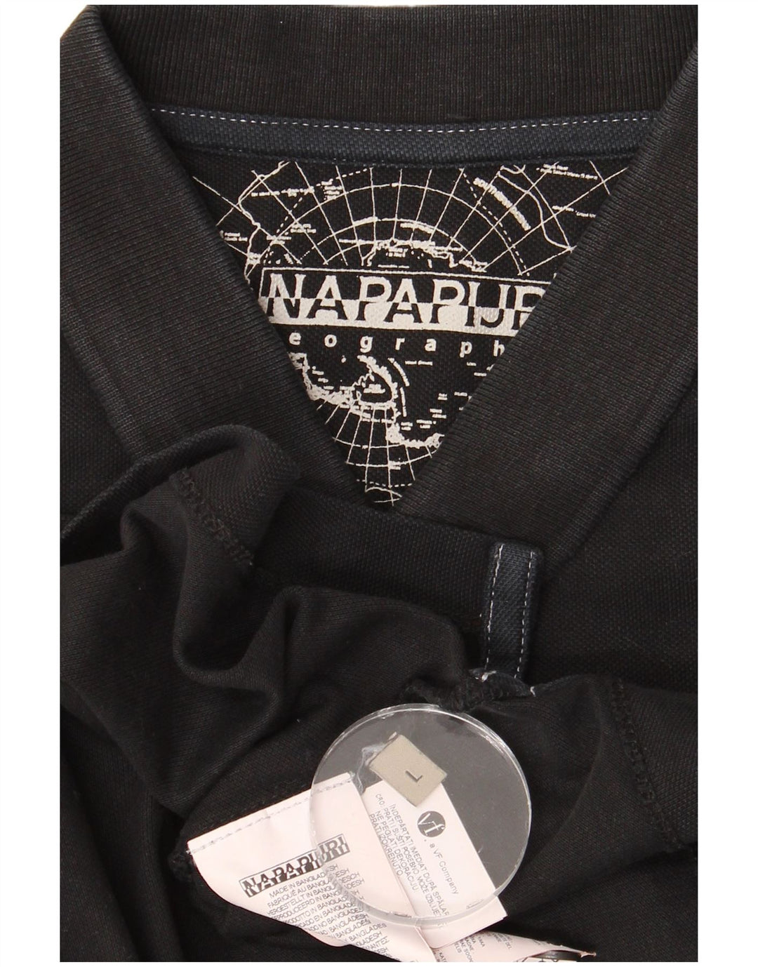 Napapijri Herre poloshirt Stor sort bomuld