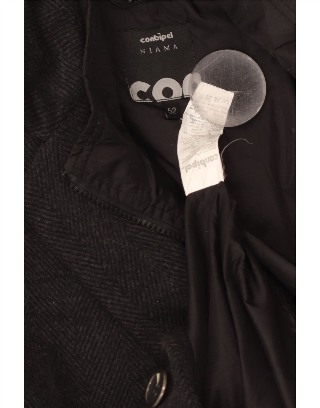 CONBIPEL Herre Niama Overfrakke IT 52 Stor sort sildebensuld