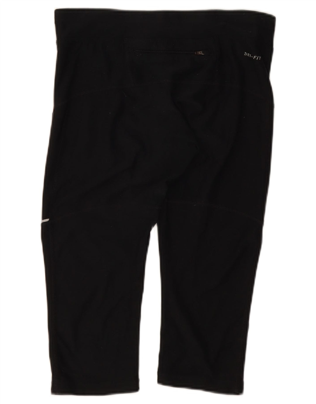 Nike Dame Dri Fit Capri Leggings UK 10 Small Black Polyester