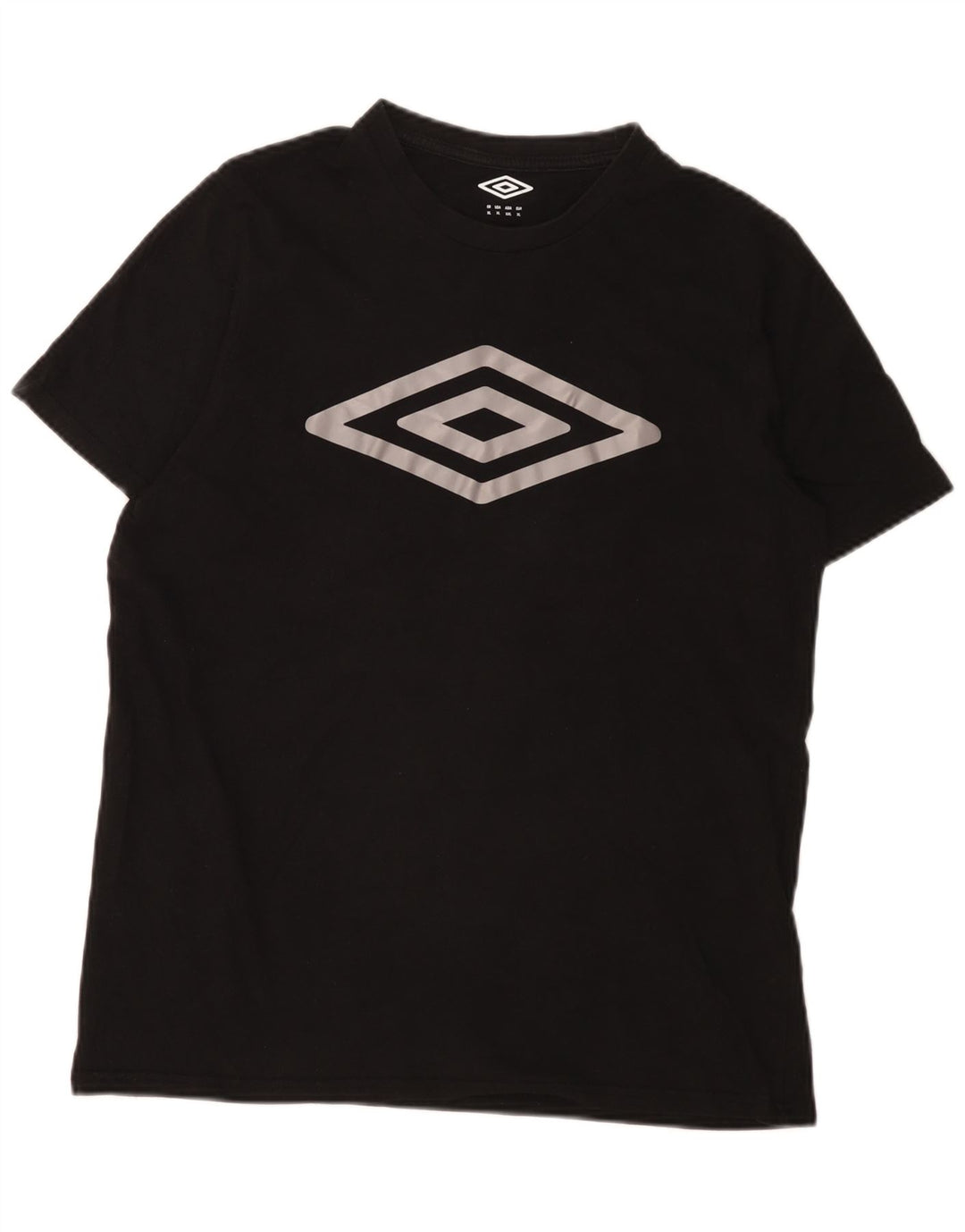 Umbro Herre Grafisk T-Shirt Top XL Sort Bomuld