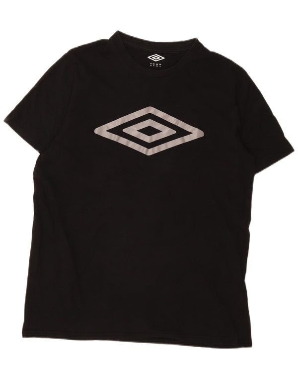 Umbro Herre Grafisk T-Shirt Top XL Sort Bomuld