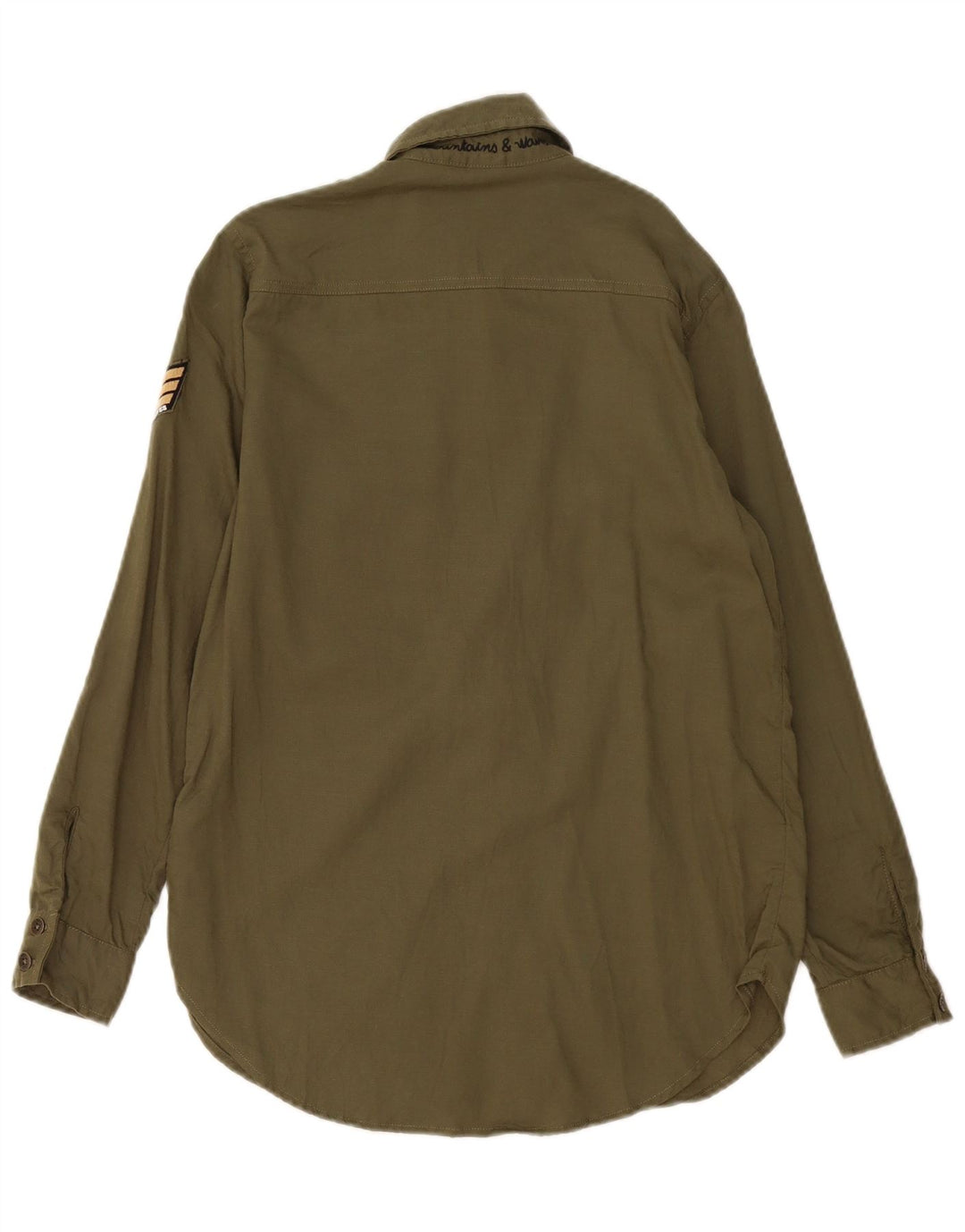 Roxy Militærskjorte til kvinder US 4 Small Khaki Lyocell