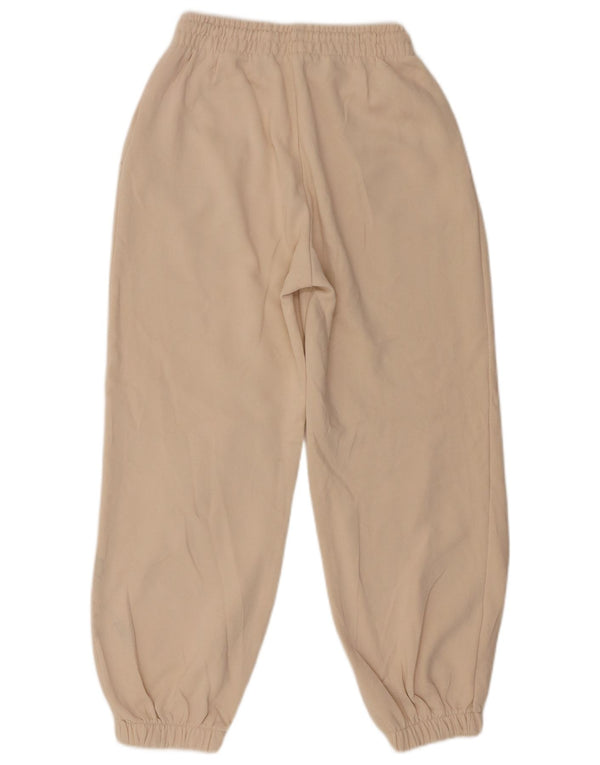 Zara Womens Loose Fit træningsdragt Bukser Joggers UK 8 Small Beige Bomuld