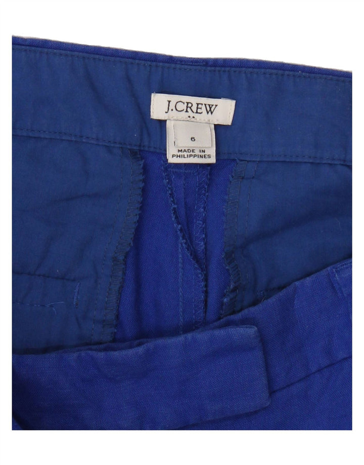 J. CREW Womens Chino Shorts US 6 Medium W30  Blue Linen Vintage J. Crew and Second-Hand J. Crew from Messina Hembry 